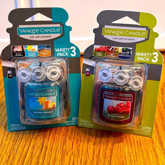 Yankee Candle Other - Yankee Candle Car Jar 2 Ultimate Hanging Air Freshener‎ 3-Packs